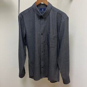 Wool and Prince Button-Down Shirt (Heavy-Weight 225gsm Herringbone Weave)